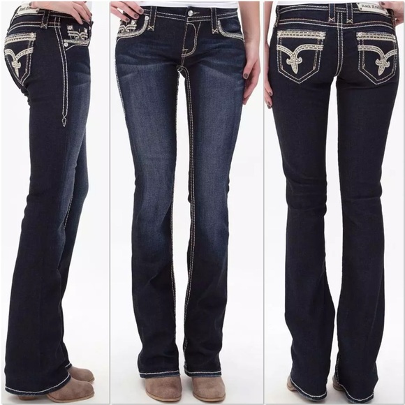Rock Revival Sherry Easy Bootcut dark denim stretch jeans - Picture 2 of 16